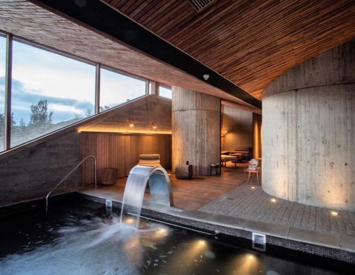 Modern fitness and wellness area