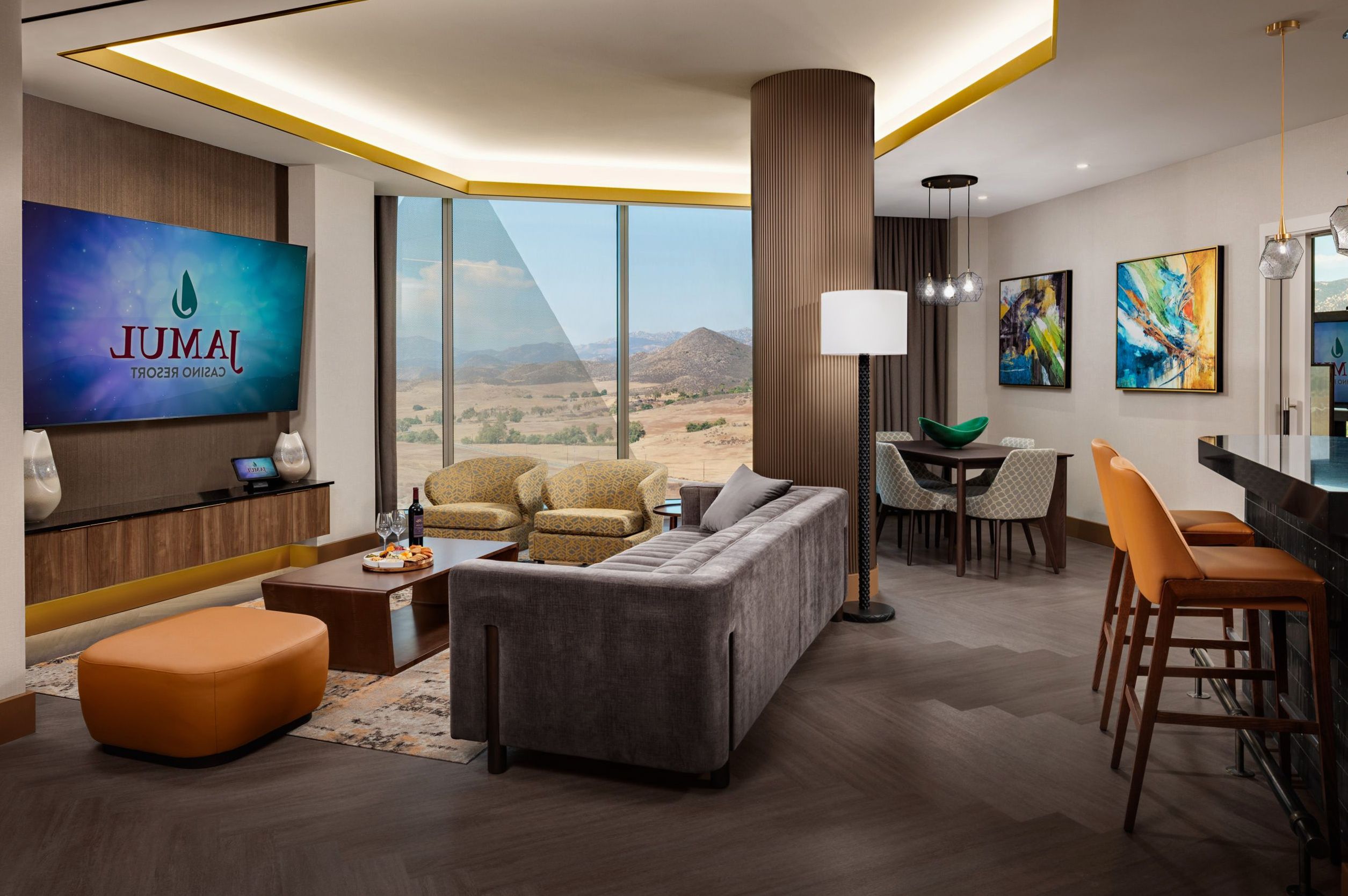 Junior Suite with separate living space and refined design